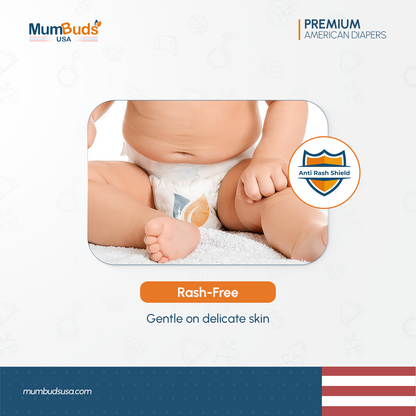 MumBuds USA ZIPLOCK PACK Ultrathin Baby Diapers Size-5 XL (12–17 kg) – 36 pcs Tape Style