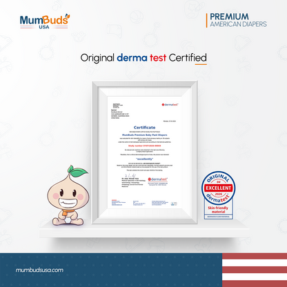 MumBuds USA ZIPLOCK PACK Ultrathin Baby Diapers Size-4 Large (9-14kg) – 38 pcs Pant Style
